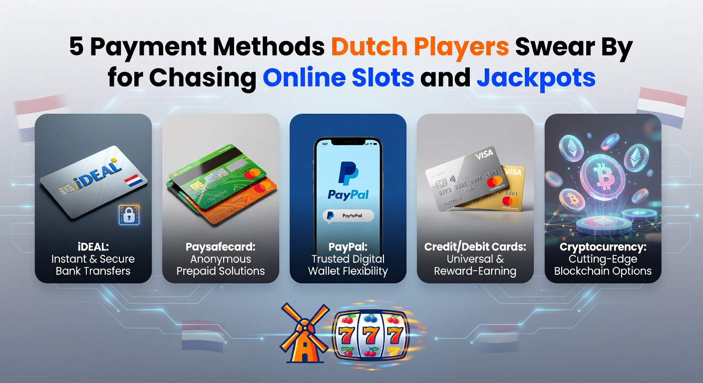 Overzicht van betaalschermen op Nederlandse online casino-apps, met focus op populaire methoden voor slots en jackpots