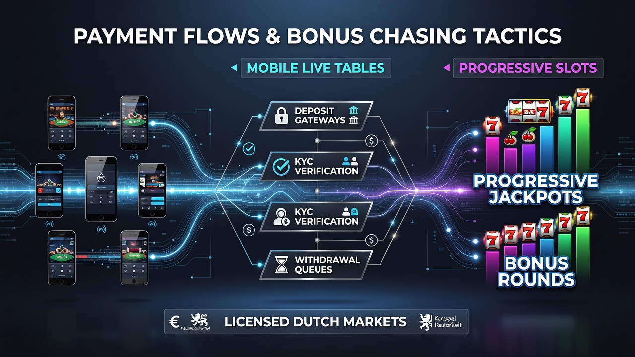 Overzicht van betalingsstromen in mobiele casino platforms binnen de Nederlandse markt
