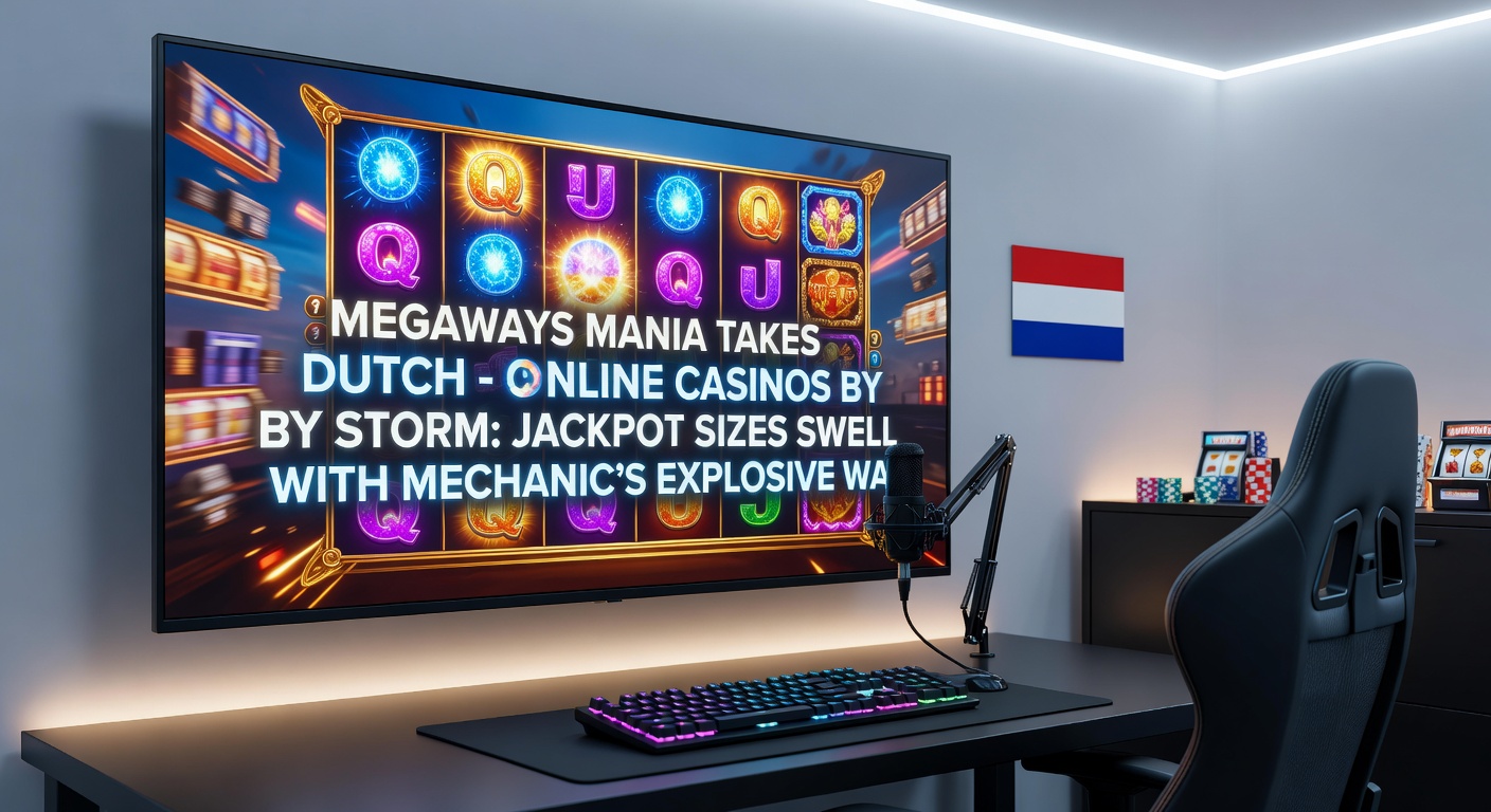 Grafiek met groeiende jackpotcurves en winstatistieken van Megaways-slots in Nederlandse online casinos, inclusief een recente mega-win