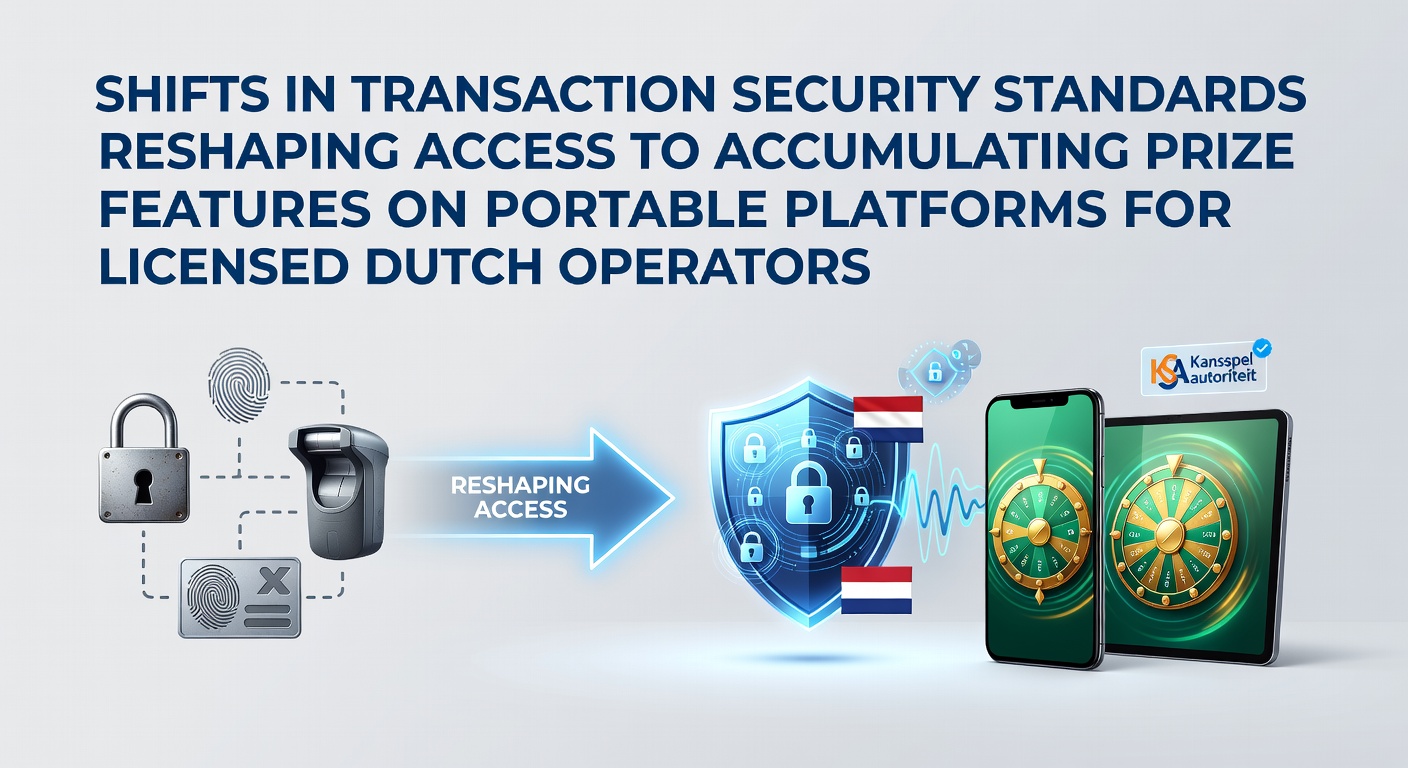Illustratie van beveiligde mobiele transacties en accumulerende prijsfeatures in Nederlandse online casino's